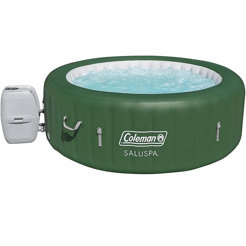 SaluSpa Inflatable Hot Tub | Portable Hot Tub W/ Heated Water System & Bubble Jets | Fits up to 6 People
