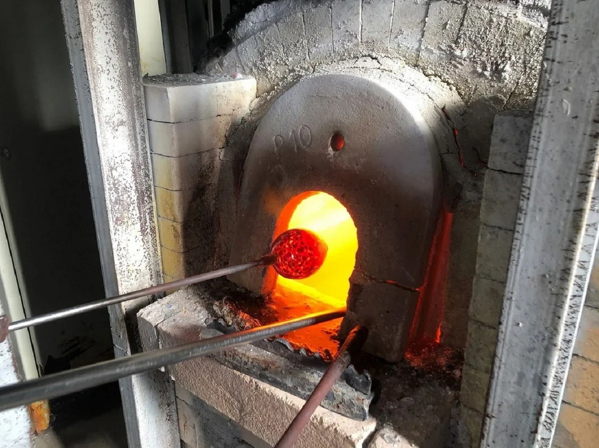 Luxus Murano Kristallglas Wasserglas 6er Set Rot / Türkis Ø 8 x H. 10,5 cm - Made in Italy