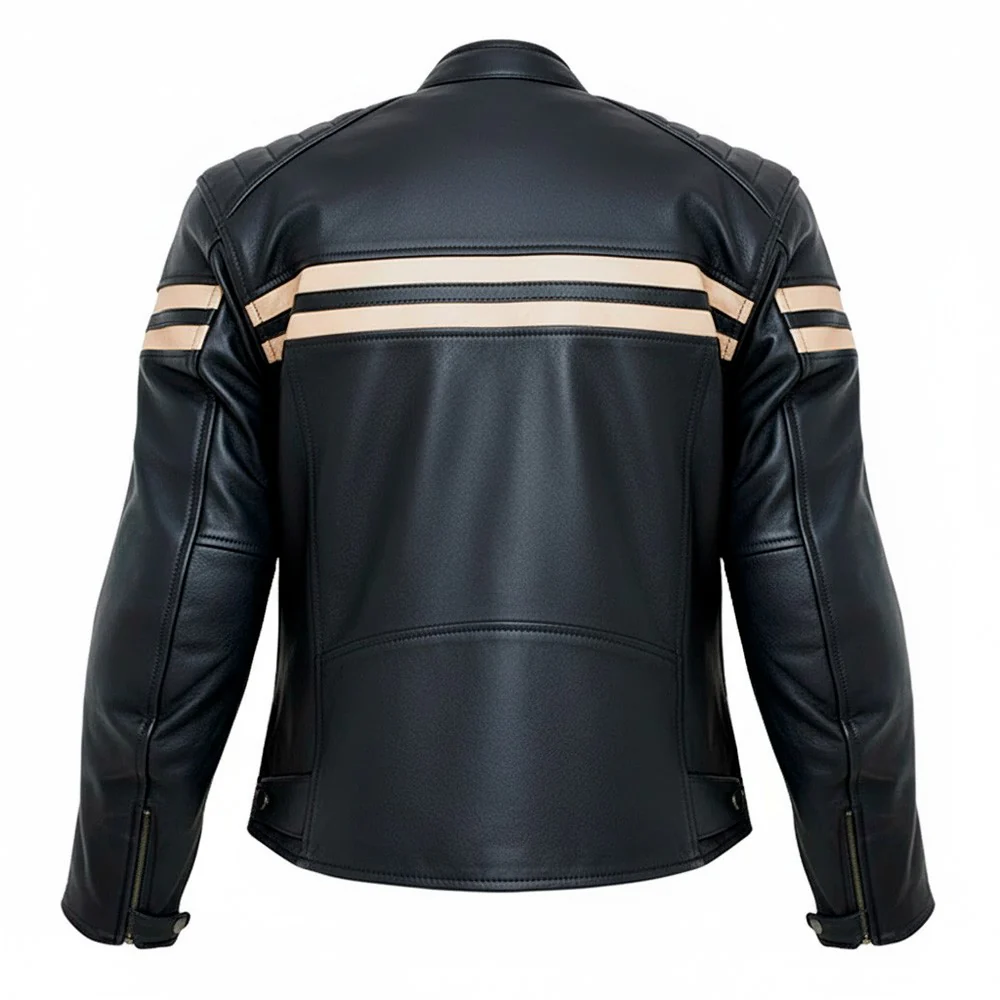 CHAQUETA PIEL OUT SPADE - NEGRO
