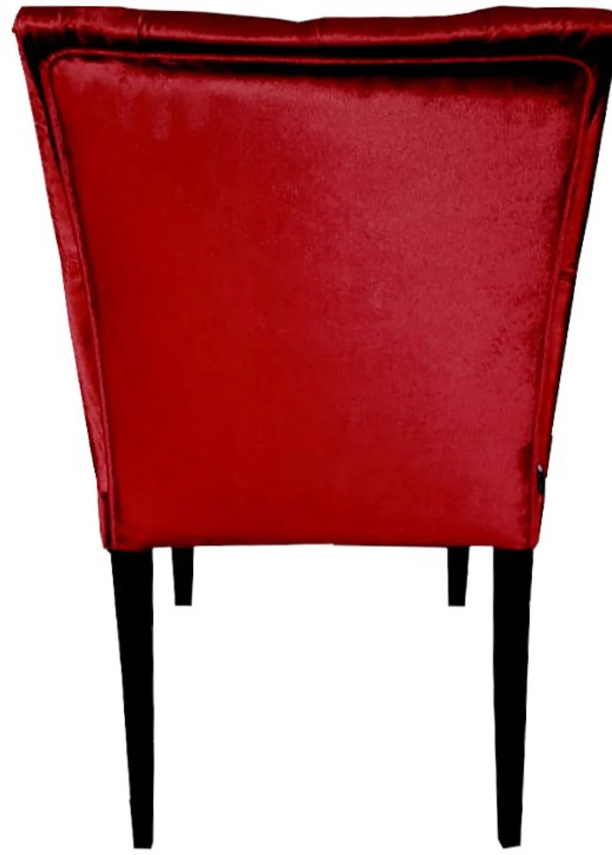 Baroque Dining Room Chair Bordeaux Red / Black - Designer Chair - Luxury Quality