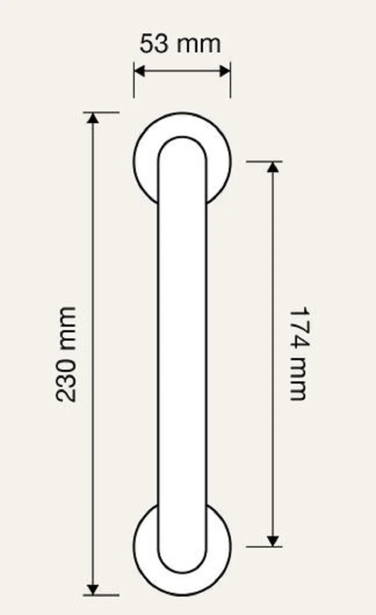 Art Nouveau door handle set French gold 5.3 x 23 cm - luxury quality