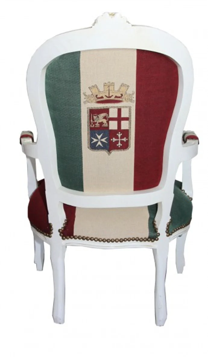 Baroque Salon Chair Italy / Cream - Antique Style