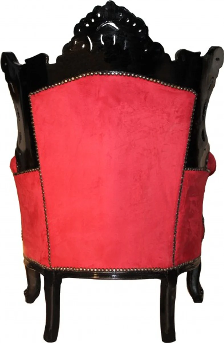 Baroque armchair Al Capone Bordeaux/Black