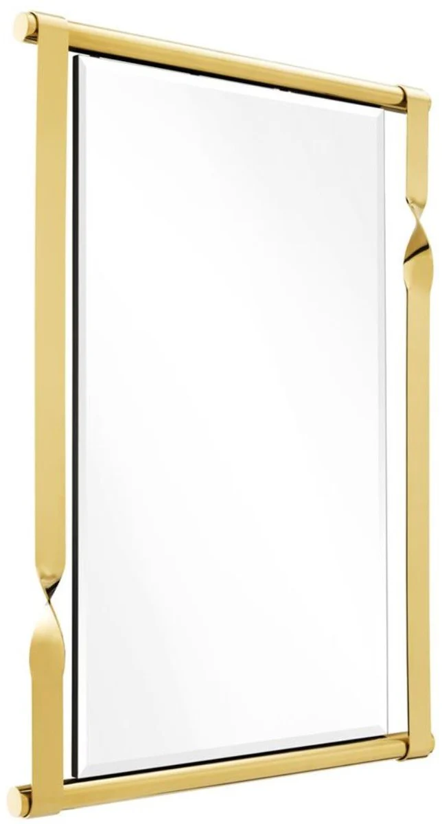 Designer stainless steel mirror / wall mirror gold 95 x 9 x H. 134 cm - designer furniture
