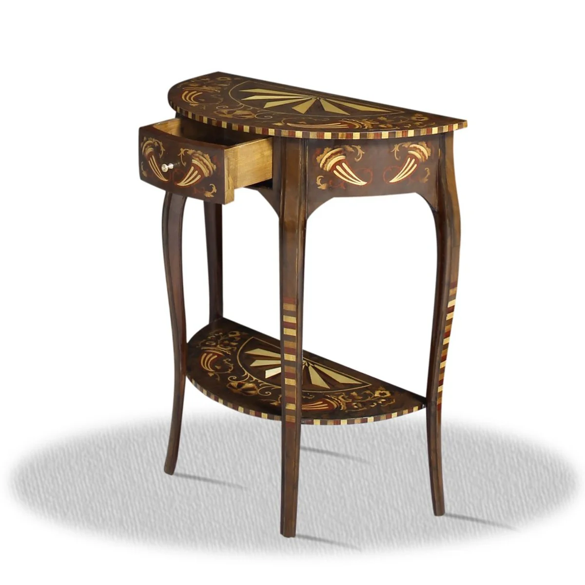 Baroque side table with drawer 60 x 35 x H. 75 cm - antique style side table