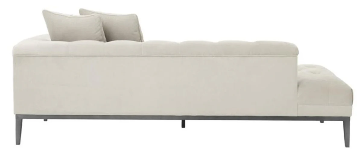 Luxury sofa light gray right side 220 x 96 x H. 66 cm - Hotel Furniture