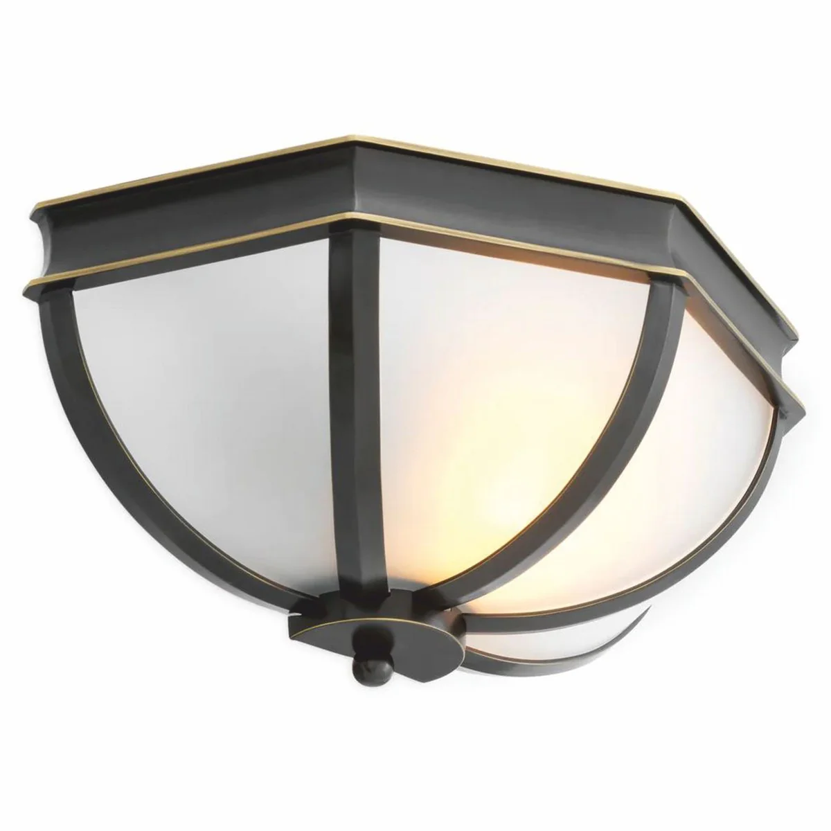 Luxury wall light bronze / white 33 cm - Luxury wall lights