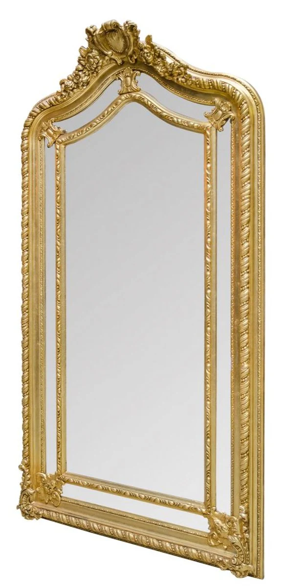 Baroque style wall mirror gold 108 x H. 200 cm - noble & magnificent