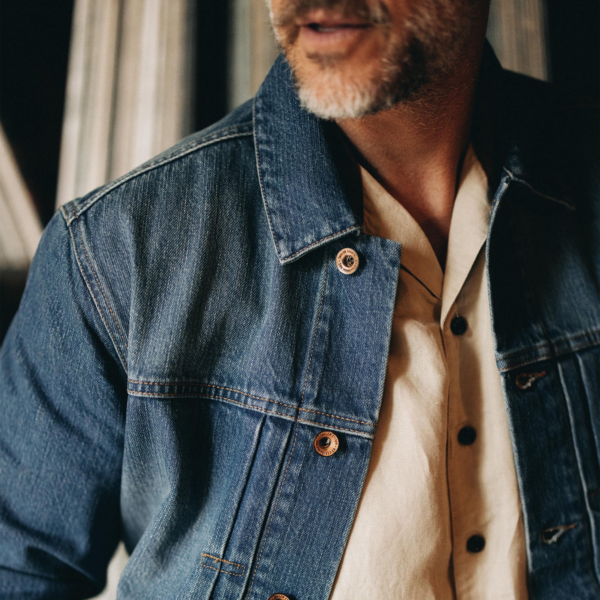 The Ryder Jacket in Sun Bleached Denim